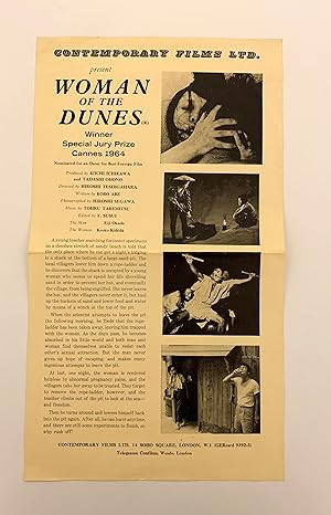 Seller image for Woman of the Dunes. Film promotional/press leaflet. for sale by Peter Scott