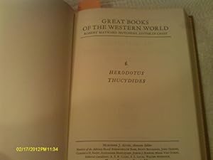 Image du vendeur pour Great Books of the Western World Volume 6, Herodotus, Thucydides mis en vente par Reliant Bookstore