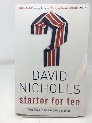 Seller image for Starter For Ten: The debut novel by the author of ONE DAY for sale by Cambridge Recycled Books