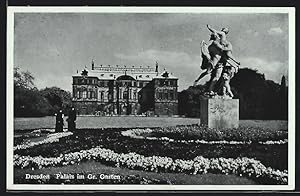 Imagen del vendedor de Ansichtskarte Dresden, Ansicht vom Palais im Grossen Garten a la venta por Bartko-Reher