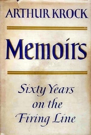 Image du vendeur pour Memoirs: Sixty Years on the Firing Line mis en vente par Kayleighbug Books, IOBA