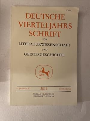 Seller image for Deutsche Vierteljahrsschrift fr Literaturwissenschaft und Geist for sale by Books.Unlimited