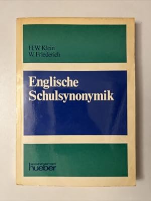 Seller image for Englische Schulsynonymik for sale by Books.Unlimited