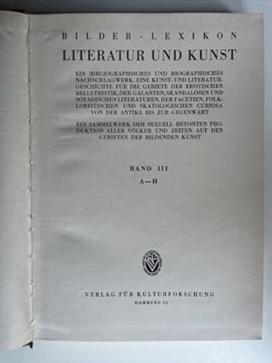 Bild des Verkufers fr Bilder-Lexikon der Erotik, Band III: Sexualwissenschaft | Buch zum Verkauf von Books.Unlimited