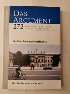 Immagine del venditore per Das Argument. 272 Zeitschrift fr Philosophie und Sozialwissenschaften, 49. Jahr venduto da Books.Unlimited