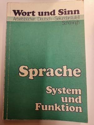 Image du vendeur pour Wort und Sinn - Arbeitsbcher Deutsch Sekundarstufe 2 - Sprache : System und Fun mis en vente par Books.Unlimited