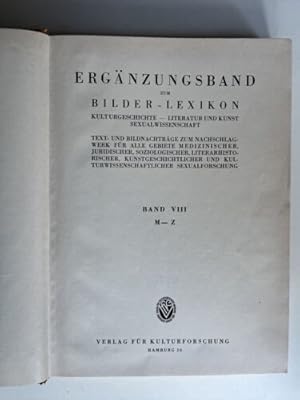 Image du vendeur pour Bilder-Lexikon Sexualwissenschaft - Band 8: Ergnzungsband mis en vente par Books.Unlimited