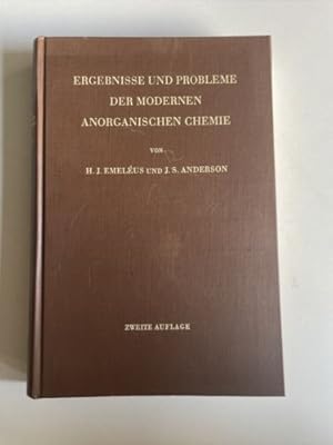 Bild des Verkufers fr Ergebnisse und Probleme der Modernen Anorganischen Chemie zum Verkauf von Books.Unlimited