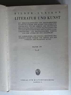 Image du vendeur pour Bilder-Lexikon Sexualwissenschaft - Band 4: Ergnzungsband mis en vente par Books.Unlimited
