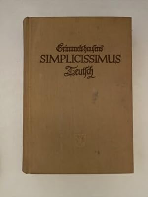 Bild des Verkufers fr Grimmelshausens Simplicissimus Teutsch zum Verkauf von Books.Unlimited