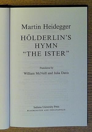 Holderlin's Hymn "The Ister"