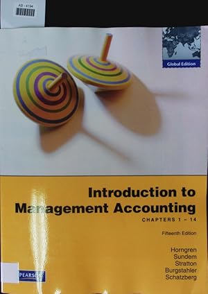 Bild des Verkufers fr Introduction to management accounting. Chapters 1 - 17. zum Verkauf von Antiquariat Bookfarm