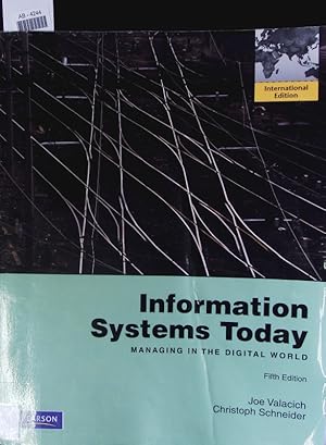 Seller image for Information systems today. Managing in the digital world. for sale by Antiquariat Bookfarm