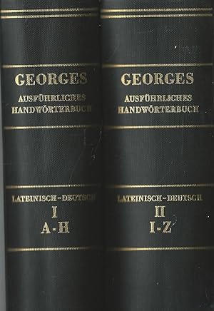 Bild des Verkufers fr Ausfhrliches lateinisch-deutsches Handwrterbuch. Band 1., A - H / Band 2., I - Z. zum Verkauf von Lewitz Antiquariat