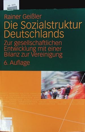 Seller image for Die Sozialstruktur Deutschlands. for sale by Antiquariat Bookfarm