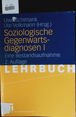 Seller image for Soziologische Gegenwartsdiagnosen. for sale by Antiquariat Bookfarm