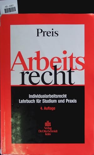 Seller image for Arbeitsrecht, Individualarbeitsrecht. for sale by Antiquariat Bookfarm