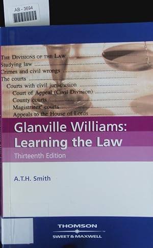 Image du vendeur pour Learning the law. mis en vente par Antiquariat Bookfarm