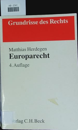 Bild des Verkufers fr Europarecht. zum Verkauf von Antiquariat Bookfarm