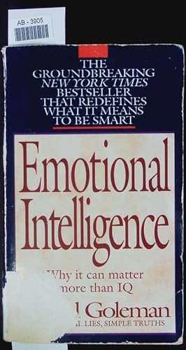 Immagine del venditore per Emotional intelligence. Why it can matter more than IQ. venduto da Antiquariat Bookfarm