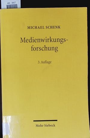 Bild des Verkufers fr Medienwirkungsforschung. zum Verkauf von Antiquariat Bookfarm