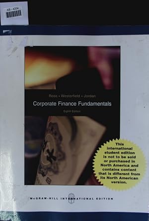 Bild des Verkufers fr Corporate finance. Fundamentals. zum Verkauf von Antiquariat Bookfarm