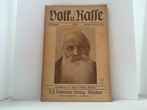 Imagen del vendedor de Volk und Rasse. Illustrierte Monatsschrift fr deutsches Volkstum, Rassenkunde, Rassenpflege. 9. Jahrgang 1934, Heft 2. a la venta por Antiquariat Uwe Berg