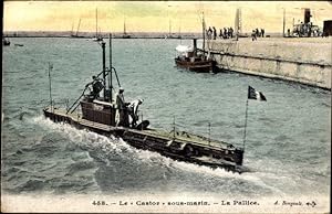 Ansichtskarte / Postkarte Französisches U Boot, Castor