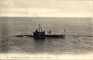 Ansichtskarte / Postkarte Französisches U Boot, Marine Militaire, Sous Marin, Otarie