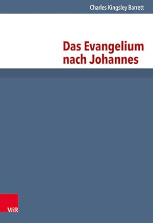 Bild des Verkufers fr Kritisch-exegetischer Kommentar ber das Neue Testament, Das Evangelium nach Johannes zum Verkauf von Express-Buchversand