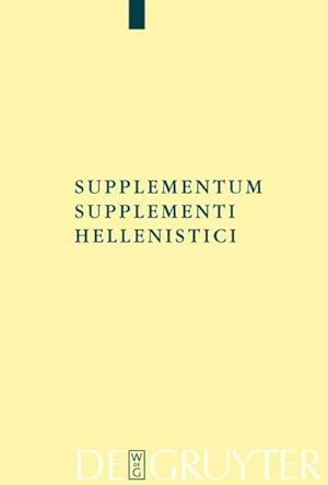 Seller image for Supplementum Supplementi Hellenistici for sale by BuchWeltWeit Ludwig Meier e.K.