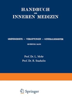 Bild des Verkufers fr Grenzgebiete, Vergiftungen, Generalregister zum Verkauf von BuchWeltWeit Ludwig Meier e.K.