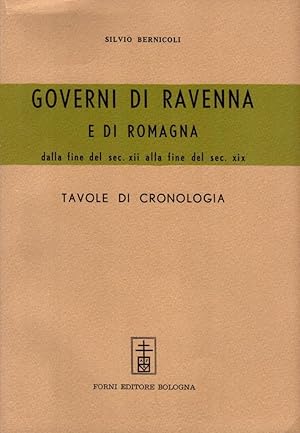 Imagen del vendedor de Governi di Ravenna e di Romagna a la venta por Studio Bibliografico Stazione di Posta