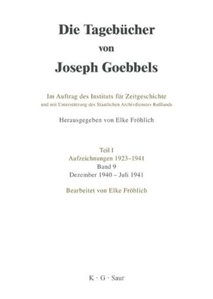 Seller image for Dezember 1940 - Juli 1941 for sale by BuchWeltWeit Ludwig Meier e.K.