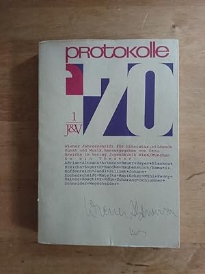 Protokolle '70 - Nr. 1 - Wiener Jahresschrift für Literatur, bildende Kunst und Musik