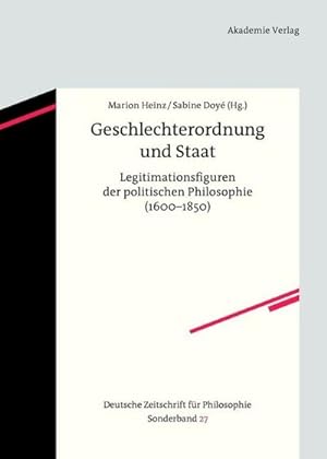 Imagen del vendedor de Geschlechterordnung und Staat a la venta por BuchWeltWeit Ludwig Meier e.K.