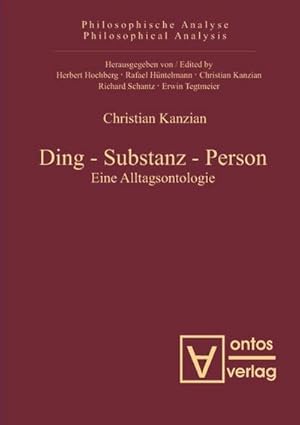 Seller image for Ding  Substanz  Person for sale by BuchWeltWeit Ludwig Meier e.K.