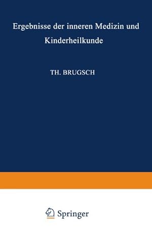 Seller image for Ergebnisse der Inneren Medizin und Kinderheilkunde for sale by BuchWeltWeit Ludwig Meier e.K.