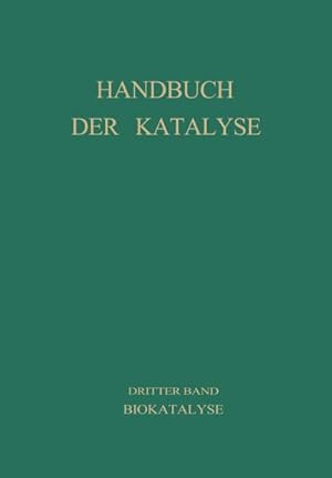 Image du vendeur pour Biokatalyse mis en vente par BuchWeltWeit Ludwig Meier e.K.