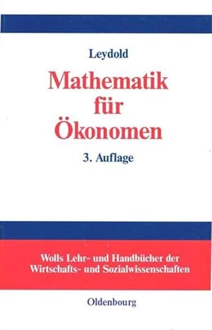 Immagine del venditore per Mathematik fr konomen venduto da BuchWeltWeit Ludwig Meier e.K.