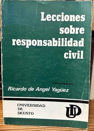 Image du vendeur pour LECCIONES SOBRE RESPONSABILIDAD CIVIL mis en vente par Fbula Libros (Librera Jimnez-Bravo)