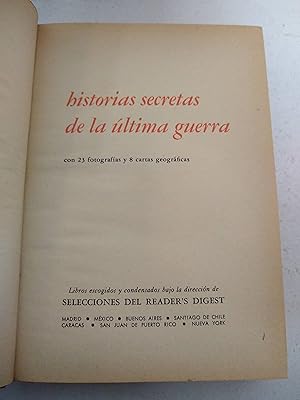 Seller image for Historias Secretas De La ltima Guerra (Spanish Edition) for sale by SoferBooks