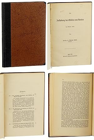 Imagen del vendedor de Die Aufhebung des Ediktes von Nantes im Oktober 1685. a la venta por Antiquariat Lehmann-Dronke