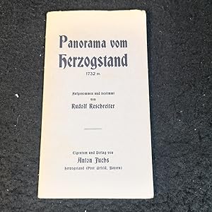 Bild des Verkufers fr Panorama vom Herzogstand 1732 m. Leporello mit 14 Segmenten. zum Verkauf von ANTIQUARIAT Franke BRUDDENBOOKS