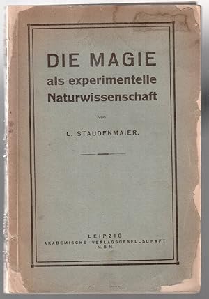 Seller image for Die Magie als experimentelle Naturwissenschaft for sale by Antikvariat Valentinska