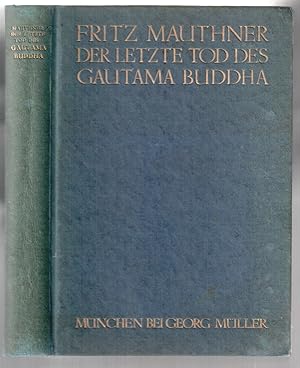 Bild des Verkufers fr Der letzte Tod des Gautama Buddha zum Verkauf von Antikvariat Valentinska