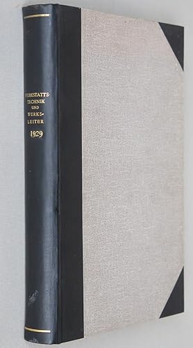 Bild des Verkufers fr Werkstattstechnik. Zeitschrift fr Fabrikbetrieb und Herstellungsverfahren, 23. Jahrgang, 1929, Heft 1-24 [1. Januar - 15. Dezember] zum Verkauf von Antikvariat Valentinska