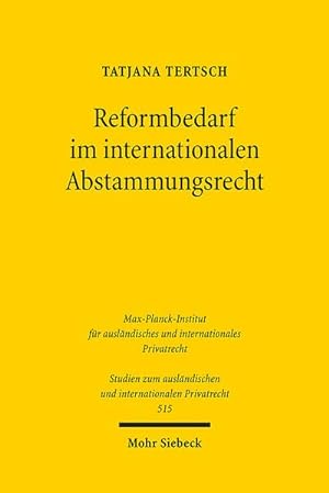 Bild des Verkufers fr Reformbedarf im internationalen Abstammungsrecht zum Verkauf von BuchWeltWeit Ludwig Meier e.K.