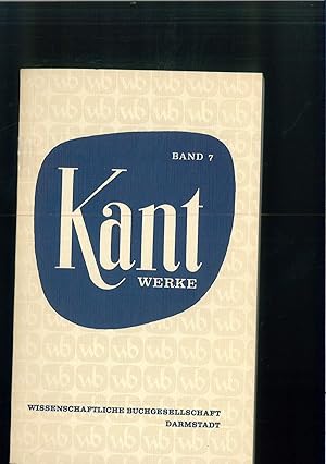 Seller image for Immanuel Kant: Werke in zehn Bnden - Band 7: Schriften zur Ethik und Religionsphilosophie. Zweiter Teil. for sale by Papel y Letras