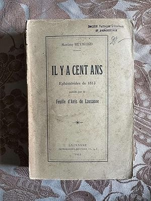 Image du vendeur pour Il y a cent ans Ephmrides de 1813 mis en vente par Dmons et Merveilles